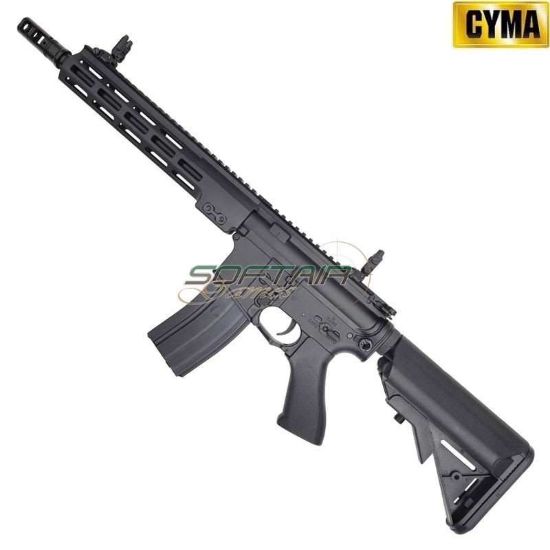 Fucile Elettrico M4 Platinum Tracer LC Style 10.5" NERO Cyma (cm06r-10.5)