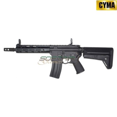 Fucile Elettrico M4 Platinum Tracer QBS LC Style 8.5" NERO Cyma (cm068m-8.5)