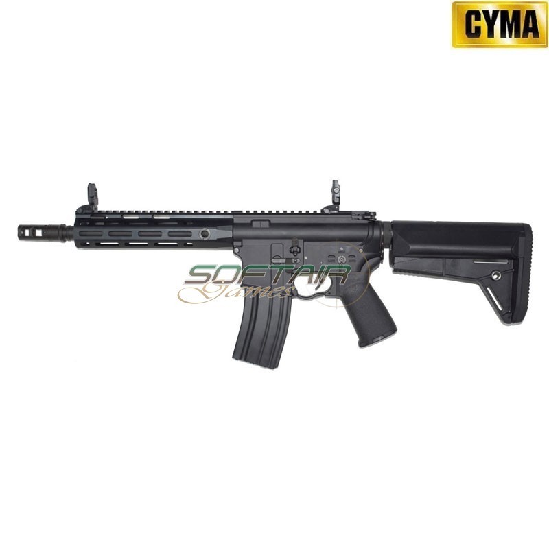 Fucile Elettrico M4 Platinum Tracer QBS LC Style 8.5" NERO Cyma (cm068m-8.5)