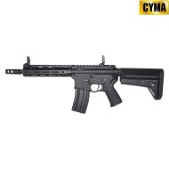 Electric Rifle M4 Platinum Tracer QBS LC Style 8.5" BLACK Cyma