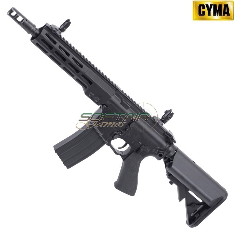Electric Rifle M4 Platinum Tracer LC Style 8.5" BLACK Cyma (cm006r-8.5)