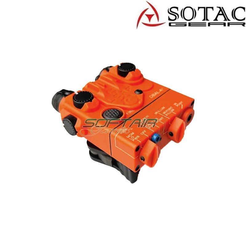 Dbal-a2 peq RED laser/flashlight ORANGE sotac gear (sg-jgq-05-og-red)