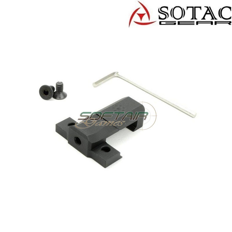 Tactical Side Scout Mount 20mm Weaver NERO per M600 Sotac (sg-jq-089-bk)