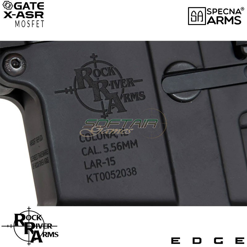 Electric Rifle SA-E08 Edge™ RRA M4 Keymod Carbine Replica BLACK Specna Arms® (spe-01-033911)