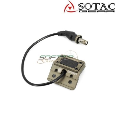 MOD-A bottone tattico SF Plug DARK EARTH per torcia Sotac (sg-mod-a-de)