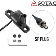 MOD-C bottone tattico SF Plug NERO per torcia Sotac (sg-mod-c-bk)