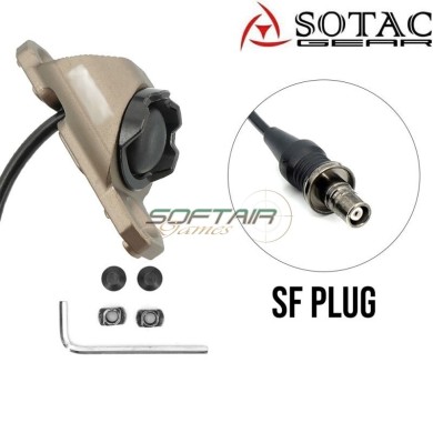 MOD-C tactical button SF Plug DARK EARTH for flashlight Sotac (sg-mod-c-de)