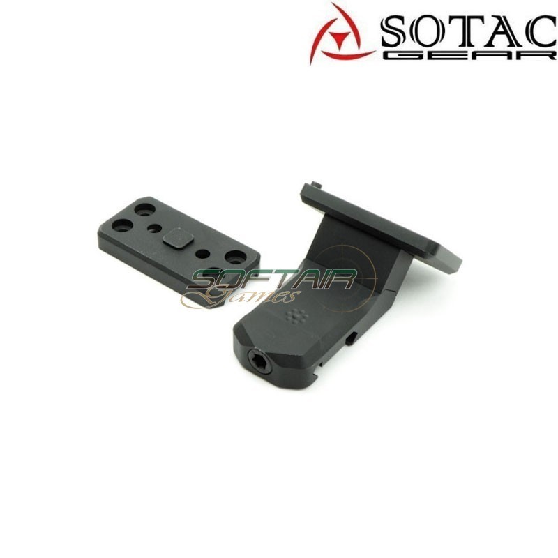 T2 / RMR offset mount BLACK per weaver 20mm Sotac (sg-jq-095-bk)