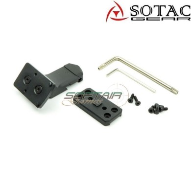 T2 / RMR offset mount BLACK for weaver 20mm Sotac (sg-jq-095-bk)