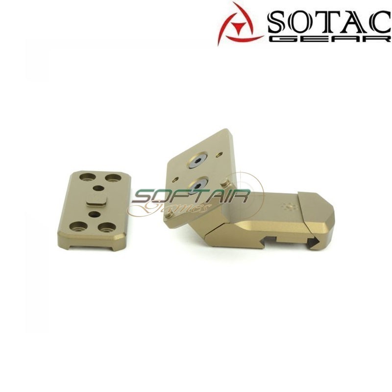 T2 / RMR offset mount DARK EARTH for weaver 20mm Sotac (sg-jq-095-de)