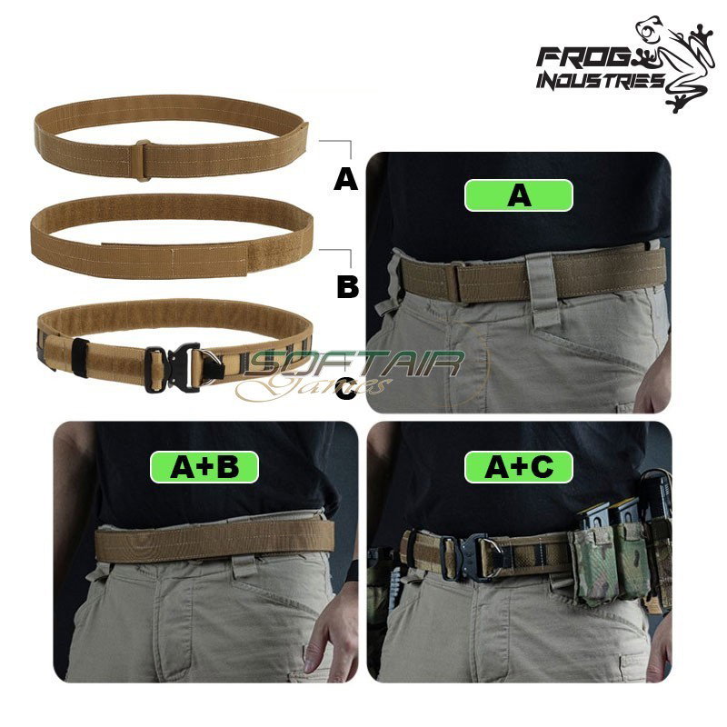Cintura knight ron. style tattica NERA frog industries® (fi-ba28-bk)
