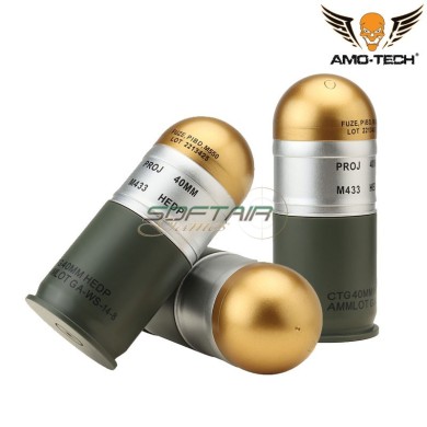 KIT 3pz Granate Dummy 40mm M433 Amo-Tech® (amt-ex036)