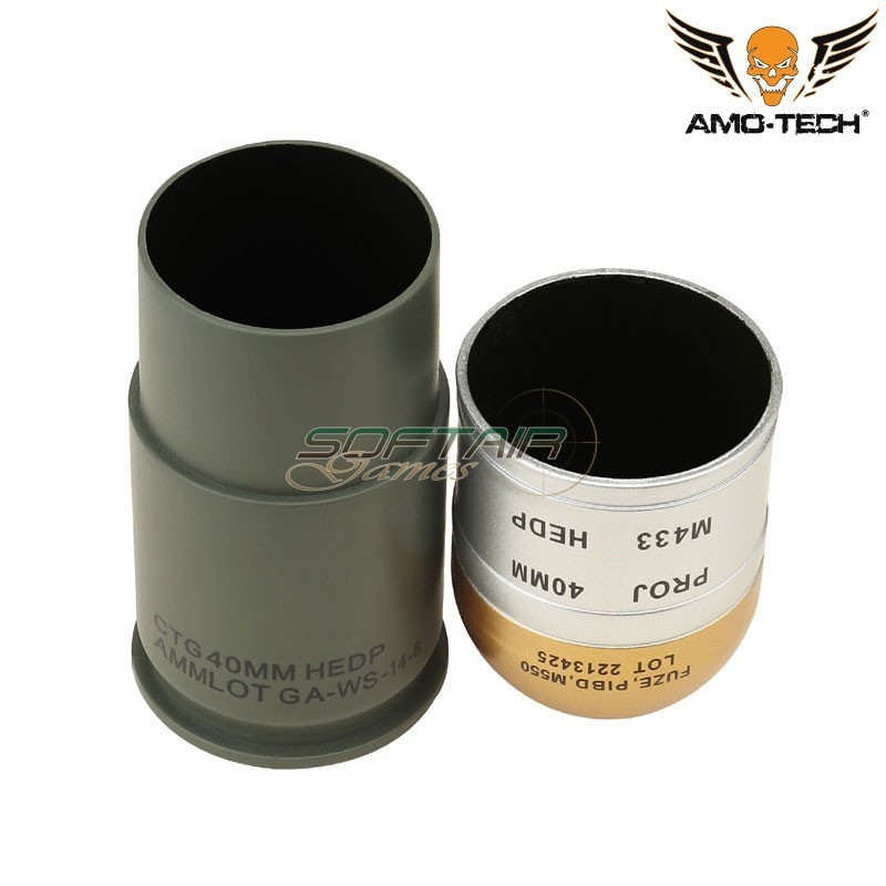 Kit 3pz Dummy Grenade 40mm M433 Amo-Tech® (amt-ex036)