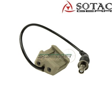 MOD-E tactical button SF Plug DARK EARTH for flashlight Sotac (sg-mod-e-de)