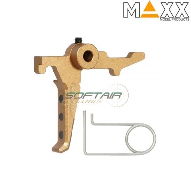 CNC Aluminum Style E Advanced Trigger DARK EARTH per MTW Maxx Model (mx-trg010seg)
