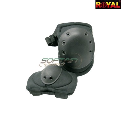 Set Knee / Elbow Pad BLACK Royal (g1-bk)
