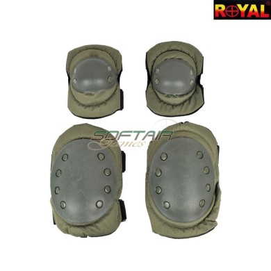 Set Ginocchiere / Gomitiere GREEN Royal (g1-od)