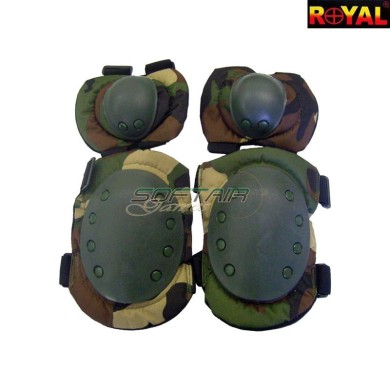 Set Knee / Elbow Pad WOODLAND Royal (g1-wood)