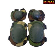 Set Knee / Elbow Pad WOODLAND Royal (g1-wood)