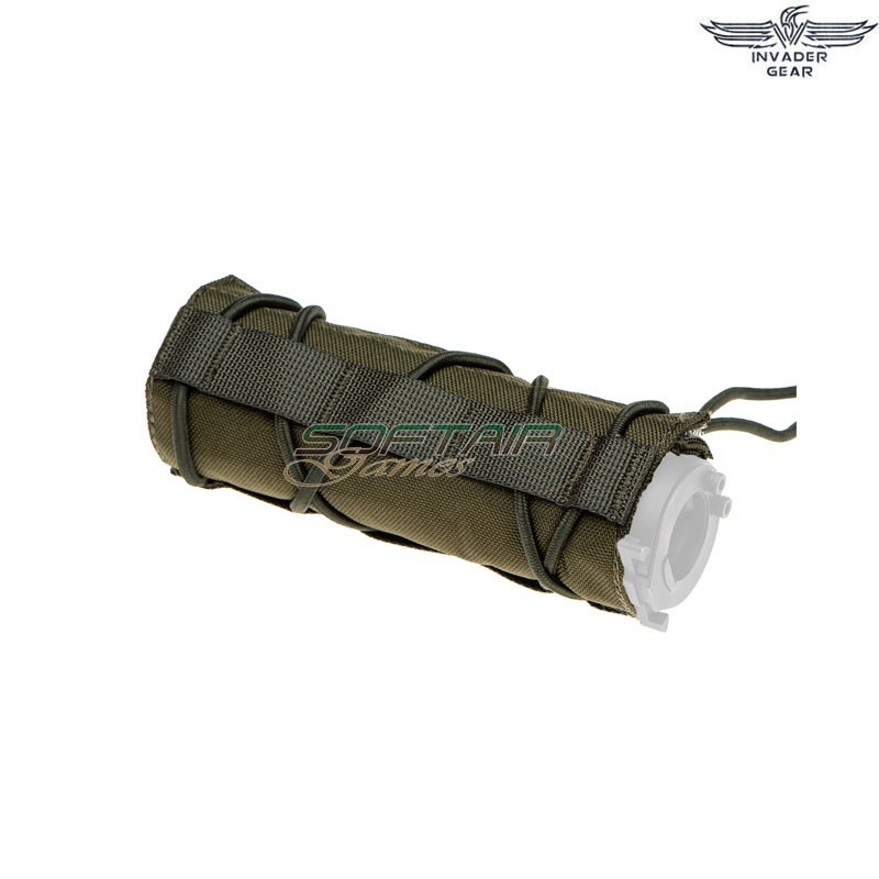 Cover for silencer 14cm OLIVE DRAB Invader Gear (ig-34787-od)