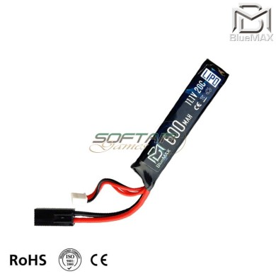 Batteria Lipo Connettore Mini Tamiya 11.1v X 600mah 20c Stick Type Bluemax-power® (bmp-11.1x600-stick)