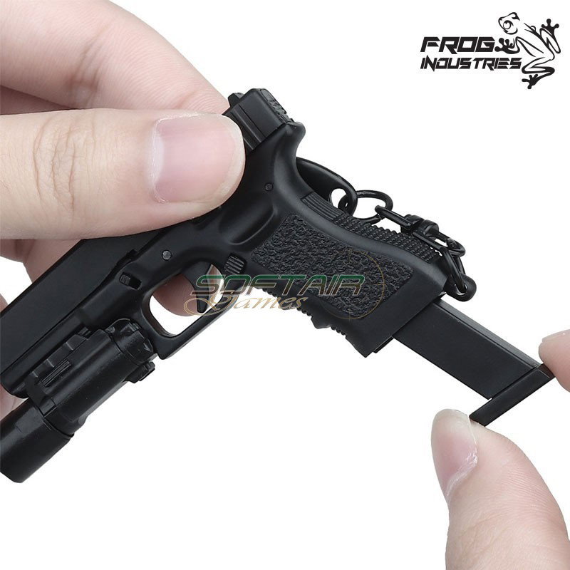 Keychain GLK. style Flashlight BLACK Frog Industries® (fi-woac31-bk)