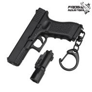 Keychain GLK. style Flashlight BLACK Frog Industries® (fi-woac31-bk)
