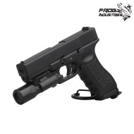 Keychain GLK. style Flashlight BLACK Frog Industries® (fi-woac31-bk)