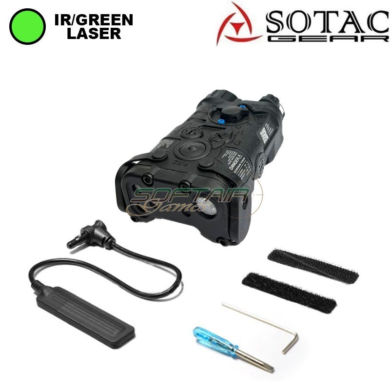L3-NGAL Green laser + IR Laser + Torcia BLACK Sotac (sg-sjgq-5-bk)