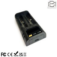 Intelligent Battery Charger 2-Slot for 18650 Bluemax-power® (bmp-typec-charger)