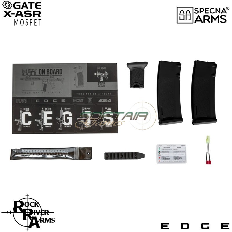 Electric rifle SA-E07 RRA M4 Noveske keymod carbine Edge™ BLACK Specna Arms® (spe-01-033907)