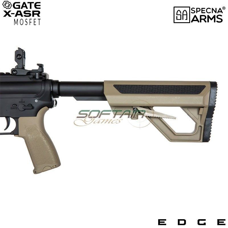 Electric Rifle SA-E06-H Edge™ M4 Carbine HALF TAN Heavy Ops Stock Specna Arms® (spe-01-033906)