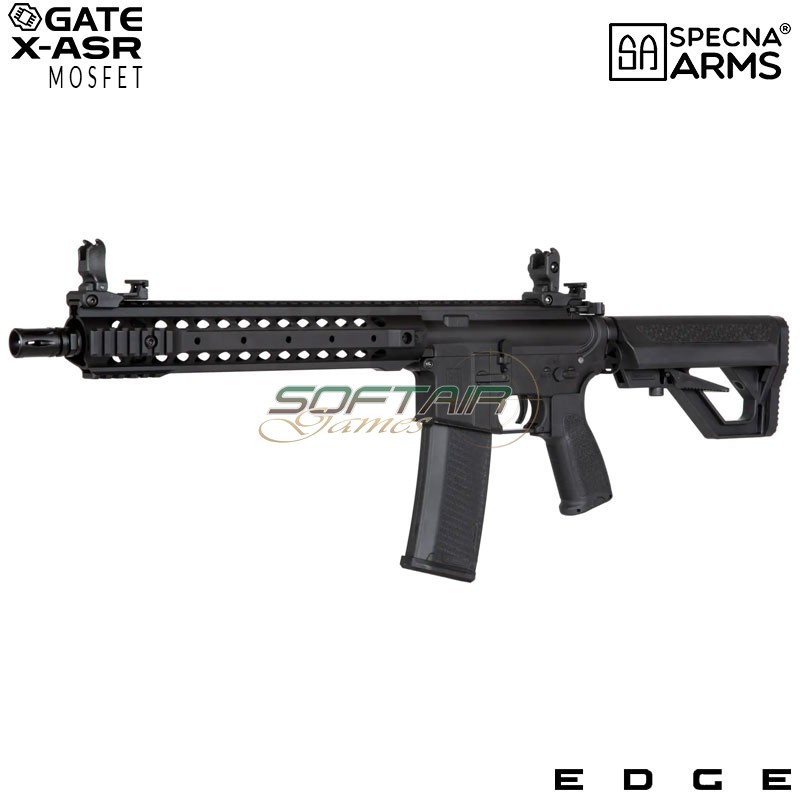 Electric Rifle SA-E06-H Edge™ M4 Carbine BLACK Heavy Ops Stock Specna Arms® (spe-01-033905)