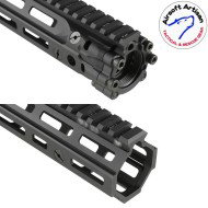 Mk18 DD Style 10.5" Rail system LC BLACK per AEG / GBB / PTW Airsoft Artisan (aa-ras-16-bk)