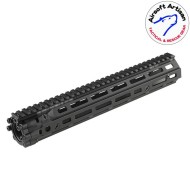 Mk18 DD Style 12.5" Rail system LC BLACK per AEG / GBB / PTW Airsoft Artisan (aa-ras-20-bk)