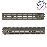 Mk18 DD Style 12.5" Rail system LC DARK EARTH per AEG / GBB / PTW Airsoft Artisan (aa-ras-20-de)