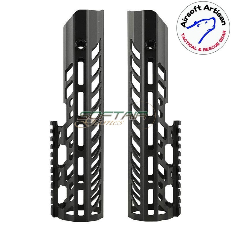 SUR300 Handguard set 10" Virtus LC BLACK per Sig MCX Airsoft Artisan (aa-mcx-06-bk)