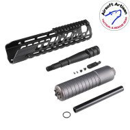 SUR300 Handguard set 10" Virtus LC BLACK per Sig MCX Airsoft Artisan (aa-mcx-06-bk)