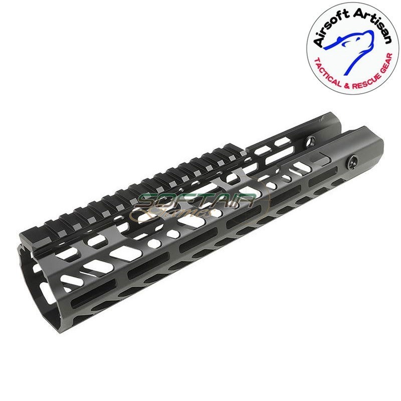 SUR300 Handguard set 12" Virtus LC BLACK per Sig MCX Airsoft Artisan (aa-mcx-08-bk)