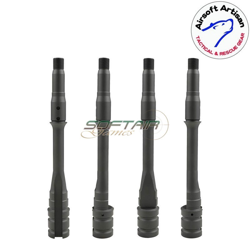 SUR300 Handguard set 12" Virtus LC BLACK per Sig MCX Airsoft Artisan (aa-mcx-08-bk)