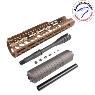 SUR300 Handguard set 12" Virtus LC DARK EARTH per Sig MCX Airsoft Artisan (aa-mcx-08-de)