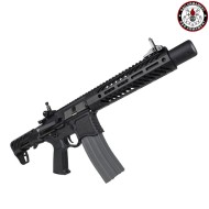 Fucile Elettrico Aeg FULL METAL SBR8 9" Suppressor NERO Emg Seekins Precision G&G (gg-sbr8-9)