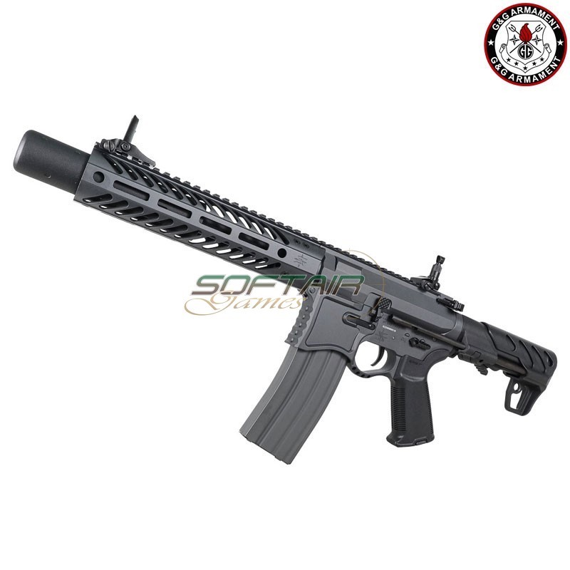 Aeg Electric Rifle FULL METAL SBR8 9" Suppressor GREY Emg Seekins Precision G&G (gg-sbr8g-9)