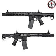 Fucile Elettrico Aeg FULL METAL SBR8 12" Suppressor NERO Emg Seekins Precision G&G (gg-sbr8-12)