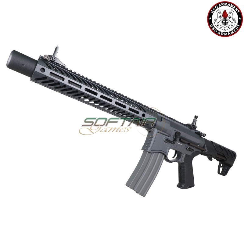 Aeg Electric Rifle FULL METAL SBR8 12" Suppressor GREY Emg Seekins Precision G&G (gg-sbr8g-12)
