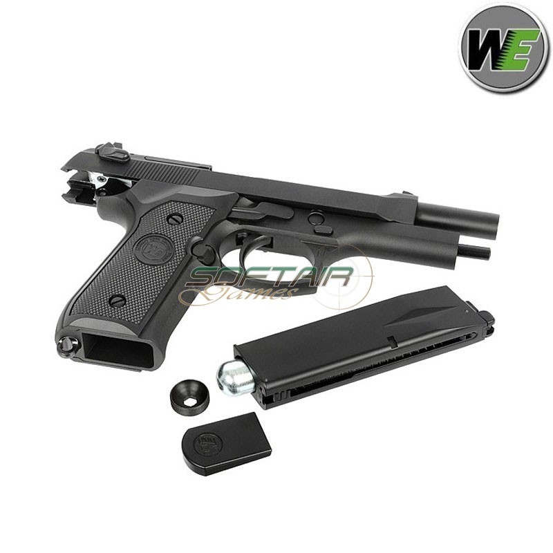 Pistola a Co2 BLACK M92 Standard V. Scarrellante We (we-02-001479)