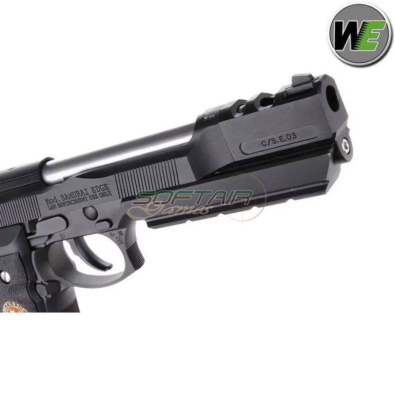 GAS pistol Barry Burton Samurai edge M9 GBB Full Auto Black We (we-02-003631)
