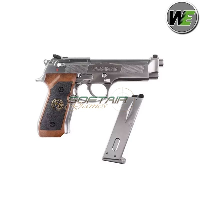 Pistola a GAS Samurai Edge Standard M9 V.2 Full Auto SILVER We (we-02-017095)