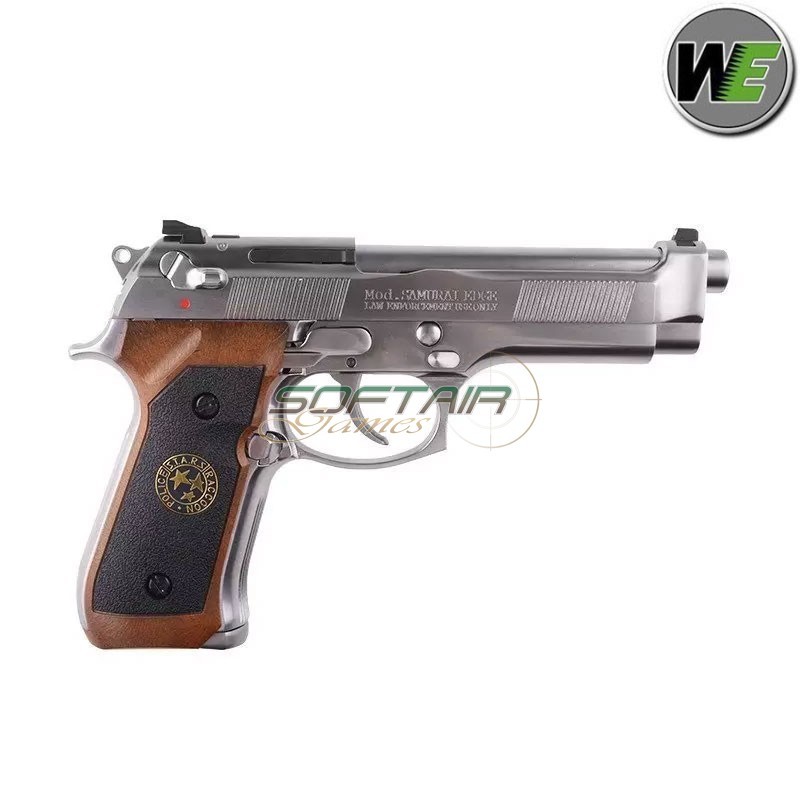 Pistola a GAS Samurai Edge Standard M9 V.2 Full Auto SILVER We (we-02-017095)