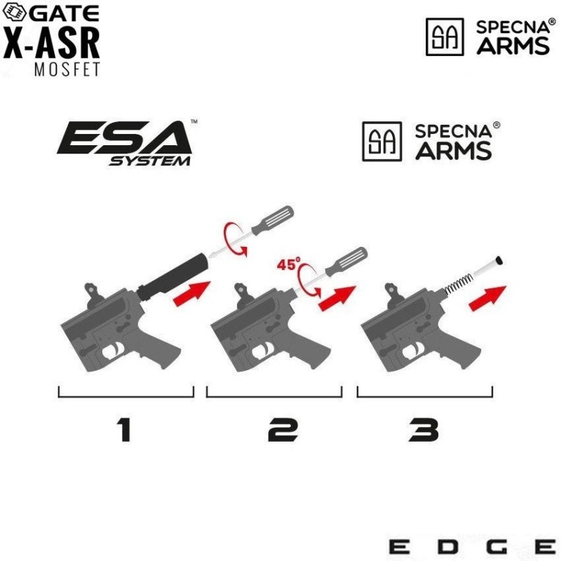 Electric Rifle SA-E23 Edge™ Mk urg cqb style Carbine Replica CHAOS BRONZE Specna Arms® (spe-01-030748)